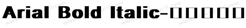 Arial Bold ltalic字体转换